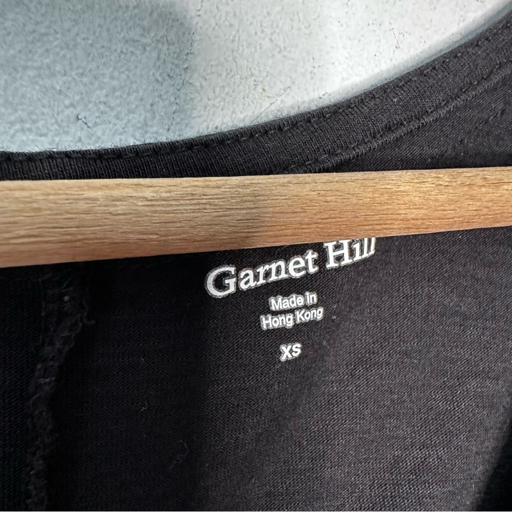 Garnet Hill | Black Lightweight Dress Size XS - Picture 5 of 6